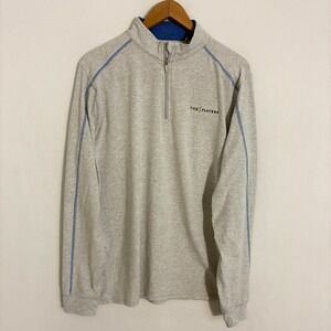 Tasc Bamboo The Players 1/4 Zip Pullover Mens L Performance Preppy PGA TPC